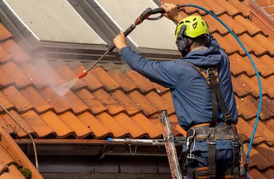 Démoussage et hydrofuge de toiture à Escassefort